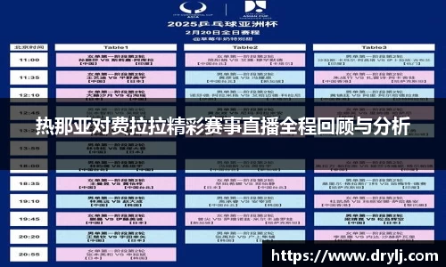 热那亚对费拉拉精彩赛事直播全程回顾与分析
