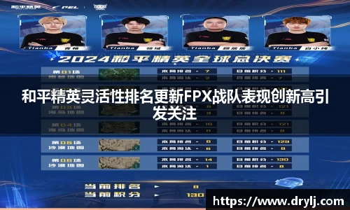 和平精英灵活性排名更新FPX战队表现创新高引发关注